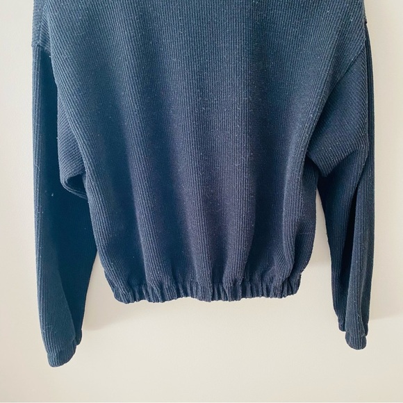 Madewell V-Neck Long Sleeve Sweater Black Sz Small - Picture 9 of 9